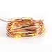 Copper Wire Lights Strings, LTROP 16ft 50 LED Battery Powered Starry String Lights, Ambiance Lighting Décor Rope Light for Outdoor, Garden, Home, Party, Christmas (Battery Not Included)- Warm White