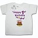 Dirty Fingers  Happy 1st Birthday to Me  Baby & Toddler T-shirt 12-18 months, White