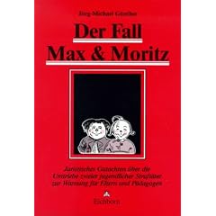 Der Fall Max und Moritz. Juristisches Gutachten �ber die Umtriebe zweier jugendlicher Straft�ter zur Warnung f�r Eltern und P�dagogen.