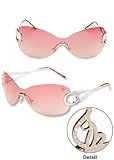 Baby Phat 1016 SGD Pink & Gold Sunglasses w/ Rhinestones: 100% Authentic