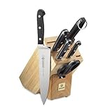Mundial 5100 Series 7-Piece Knife Set with Block, Black