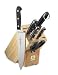 Mundial 5100 Series 7-Piece Block Set, Black