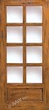 SW-68 32''x80'' Knotty Alder 8-Lite Entry Door with Panel Bottom
