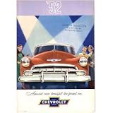 1952 CHEVROLET Sales Brochure Literature Book Piece by Chevrolet