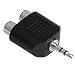 Produkt-Bild: Hama Audio-Kurzadapter 3,5-mm-Klinken-Stecker Stereo - 2 Cinch-Kupp.
