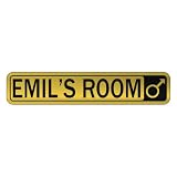  EMIL 'S ROOM  STREET SIGN NAME