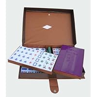 Oriental Mahjong Set with Vinyl Case, Dices, Money Chips and Banker Button (Standard Size)