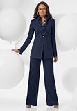 Ruffle Collar Pantsuit