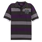 Boys' Mossimo Supply Co. Utility Polo - Purple/ Charcoal