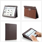 Apple New iPad 第3世代対応 カバーケース (Soft PU Leather Case) スタンド機能付き ソフトレザー【 high quality Brown(茶)】新色