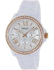 Fossil Cecile Multifunction Resin Watch - White With Rose Am4492