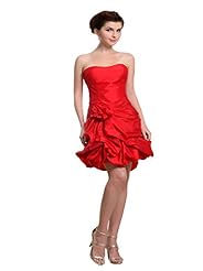 Strapless Taffeta Bubble Dress Mini Dress 
