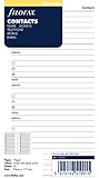 FILOFAX Name/Address/Telephone, Personal Size, 20 Sheets (B130201)