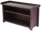 IMAGE OF Hall Bench with Storage Shelf, Rack, Seat, Settee