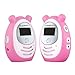 Floureon BM156 2.4GHz Wireless Sound Activated Digital Audio Baby Monitor with 1 Parent Unit- Up to 300M Range (Pink)