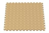 Norsk-Stor, Raised Coin Garage Flooring, 6 Pack - Beige