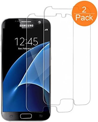 [2-Pack] MarvellTech Samsung Galaxy S7 Tempered Glass Screen Protector Transparent &amp; Anti-scratch