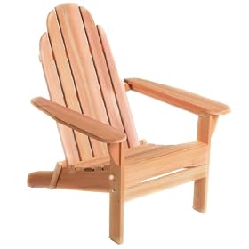 Western Red Cedar Folding Adirondack Chair - Patio and Garden Furniture