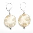 Round Natural Shell Dangle Earrings Fashion Jewelry