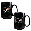 Philadelphia Flyers NHL 2pc Black Ceramic Mug Set - Primary Logo by Great American Products