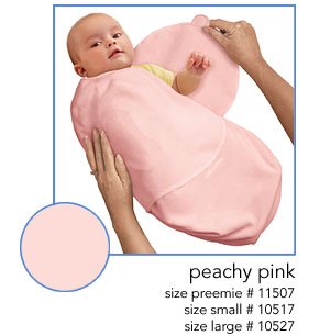 Childrens Toyshop  Toys : Kiddopotamus SwaddleMe Cotton Knit Adjustable Infant Wrap (Pink - Large)
