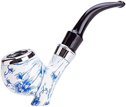 Durable Elegant Ceramic Surface Finish Smoking Tobacco Pipe TP5526