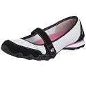 Skechers Women's Bikers - True Blue Maryjane,Black/White,7 M