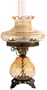 Amber Tamoshanta Swirl Night Light Hurricane Table Lamp