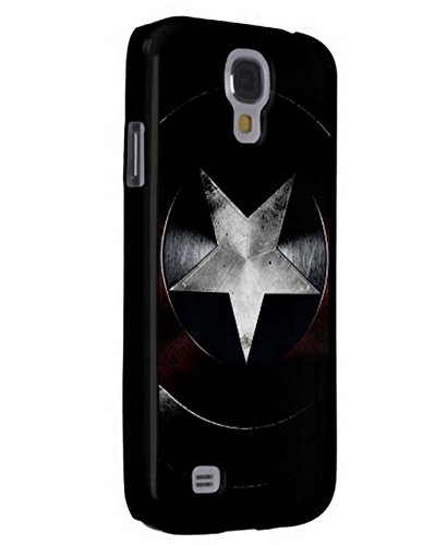 Captain America Samsung Galaxy S4 Cases Covers,Durable Hard Back Cover,[Wear Resistant] [Impact Resistant] [Drop Protection] Cases Shells, Black Plastic protective Back Case shell