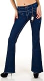Truck Jeans Kiki High Waist Flare Jeans - Dark Blue