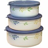 Corelle Coordinates Secret Garden Storage Bowl Set, 6-Piece
