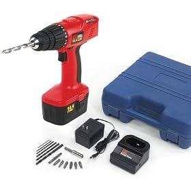 Cordless Drill with Accessories - 14.4 Volt