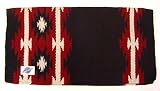MAYATEX 36X34 Rio Concho Wool Blanket Black Red Cream