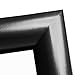 Black Rectangular Framed Wall Mirror, 14x18-Inch