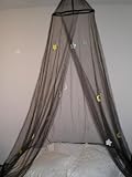 BLACK moon & star NEW BED CANOPY MOSQUITO NET CRIB TWIN