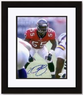 Derrick Brooks Autographed/Hand Signed Tampa Bay Bucs 8x10 Photo - Custom Framed