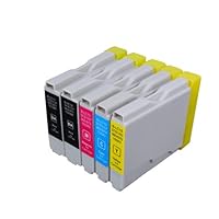 5 Pack Compatible Brother LC-51 , LC51 2 Black, 1 Cyan, 1 Magenta, 1 Yellow for use with Brother DCP-130-C, DCP-135-C, DCP-150-C, DCP-330-C, DCP-350-C, DCP-540-CN, FAX-1355, FAX-1360, FAX-1460, FAX-1560, FAX-1860-C, FAX-1960-C, FAX-2480-C, MFC-230-C, MFC-235-C, MFC-240-C, MFC-240-CN, MFC-260-C, MFC-3360-C, MFC-440-CN, MFC-465-CN, MFC-5460-CN, MFC-5860-CN, MFC-665-CW, MFC-685-CW, MFC-845-CW, MFC-885-CW. Ink Cartridges for inkjet printers. LC 51 BK , LC 51BK , LC 51C , LC 51Y , LC-51 BK , LC-51BK , LC-51C , LC-51Y , LC51 BK , LC51BK , LC51C , LC51M , LC51Y © Blake Printing Supply