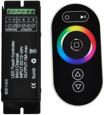 Touch Controller DC12V-24V 18A RF Wireless LED Dimmer for 3528 5050 RGB Strip