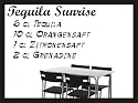 Cocktail Rezept Wandtattoo - Tequila Sunrise - Wandaufkleber