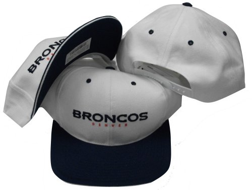 Denver Broncos Two Tone Snapback Adjustable Plastic Snap Back Hat / Cap