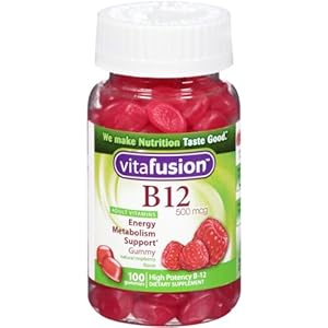 Vitafusion Energy B-12, 100 gummies Bottle (Pack of 3)