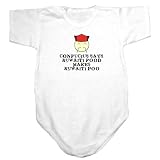 Baby Bodysuit White   Kuwaiti Food Makes Kuwaiti Poo !   Kuwait Country 0 - 3 Months
