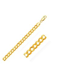 7.0mm 10K Yellow Gold Curb Chain
