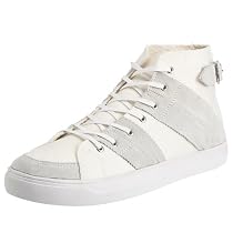 Double Identity Men's Pleated High Top Sneaker Trainer