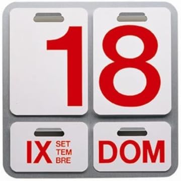 Formosa Perpetual Calendar - Red Font by Danese Milano