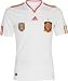 Spain Soccer Jersey: White adidas Soccer Away Replica Jersey