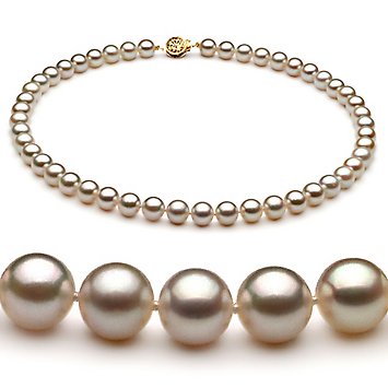 PearlsOnly White 7.5-8mm AA Japanese Akoya Pearl Necklace-36-inch---Opera