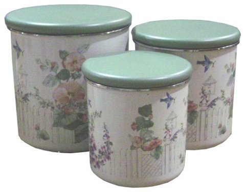 Pfaltzgraff Cape May Enamel Wooden Lids