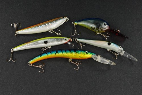 Lot of 5 New Crankbait Fishing Lures for Northern Pike B