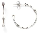  : PLATINUM HOOP EARRINGS